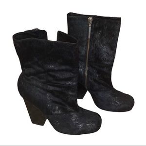 Vogue black booties (black and silver)